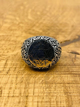 Men's Star of David Silver Ring