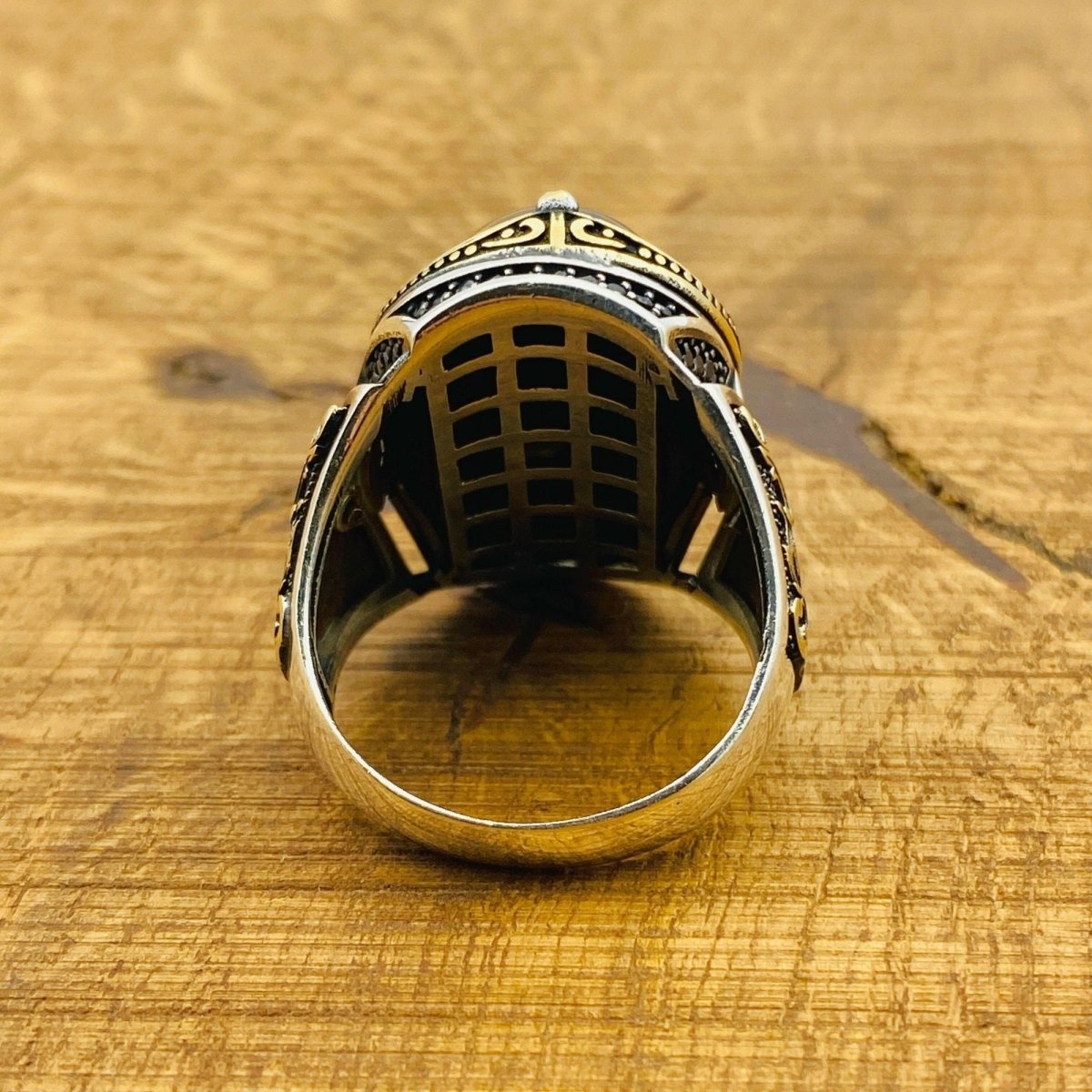 Men's Tiger's Eye Stone Ring