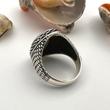 Men's Tiger's Eye Stone Silver Ring