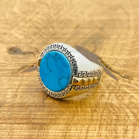 Men's Turquoise Silver Ring