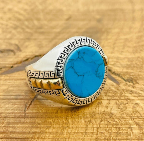 Men's Turquoise Silver Ring