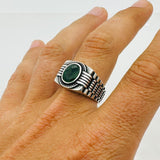 Men's Turquoise Sterling Silver Ring - TryAladdin