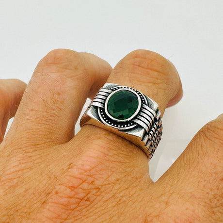 Men's Turquoise Sterling Silver Ring