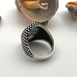 Men's Turquoise Stone Handmade Silver Ring