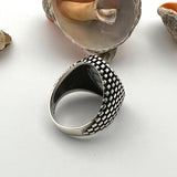 Men's Turquoise Stone Handmade Silver Ring