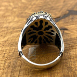 Men's Turquoise Stone Handmade Silver Ring