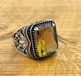 Men's Zultanite Gemstone Silver Ring