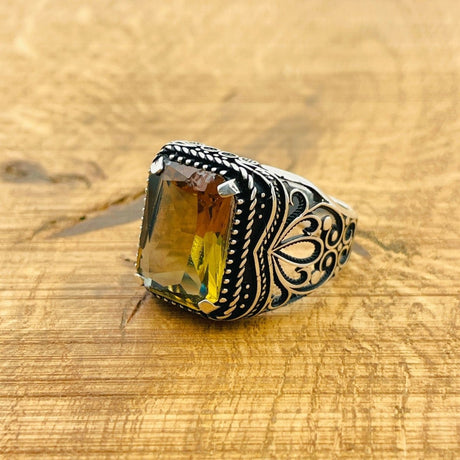 Men's Zultanite Gemstone Silver Ring