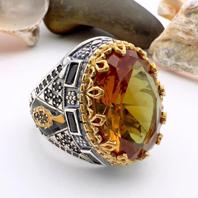 Men's' Zultanite Stone Silver Ring