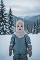 Meric Bebe Knitted cat Ear Balaclava - cozy Winter Hat for Baby & child - TryAladdin
