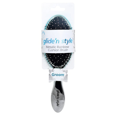 Metallic Rainbow Detangling Hair Brush - TryAladdin
