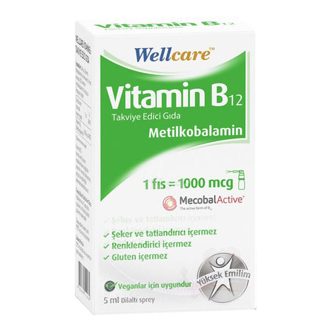 Methylcobalamin B12 - Fast Absorption Vitality Oral Spray - TryAladdin