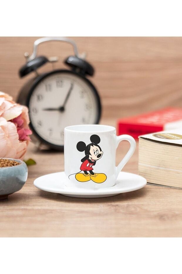 Mickey Mouse Premium Couple's Coffee Mug Set - 2 Piece White Ceramic - TryAladdin