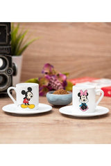Mickey Mouse Premium Couple's Coffee Mug Set - 2 Piece White Ceramic - TryAladdin