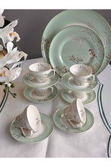 Mikasa Moor Premium Bird Garden Turkish Coffee Cup Set - 6 - Piece, 90ml Capacity - TryAladdin