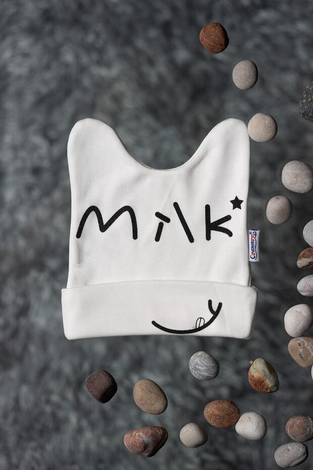 Milk Design cotton Baby Beanie Set 3 - Pack - TryAladdin