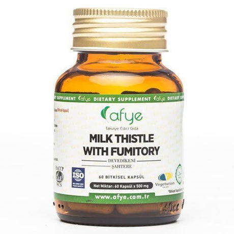 Milk Thistle & Fumitory - Liver Support & Detox Vegetable Capsules - TryAladdin