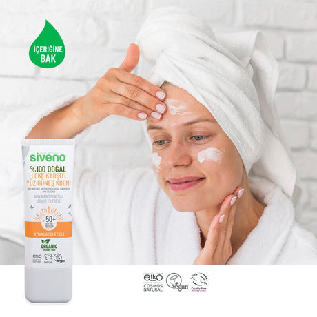 Mineral Face Sunscreen - Anti - Spot & Brightening SPF 50+ Protection - TryAladdin