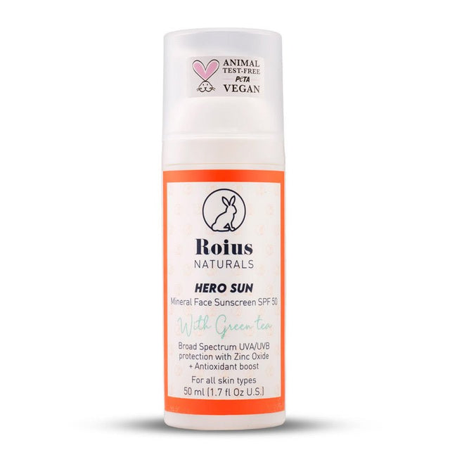 Mineral Face Sunscreen SPF50 - Antioxidant, Hydrating & Non - Greasy - TryAladdin