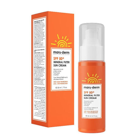 Mineral Filter Sun Cream - SPF 50+ Broad Spectrum Protection for Sensitive Skin - TryAladdin