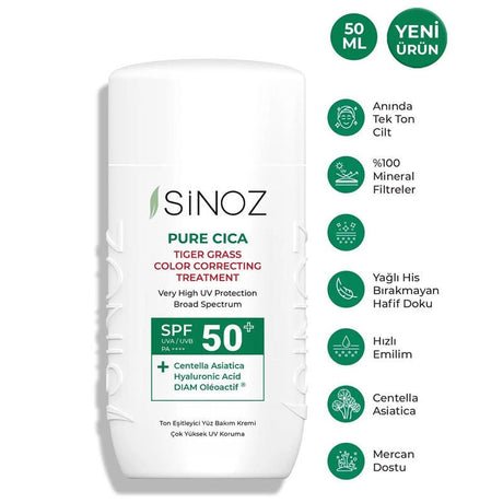 Mineral SPF50+ Tone - Evening Liquid Sunscreen with Centella Asiatica - TryAladdin