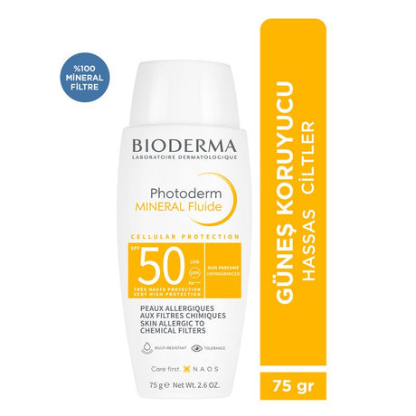 Mineral Sunscreen Fluid - SPF 50+ High Protection for Sensitive Skin - TryAladdin