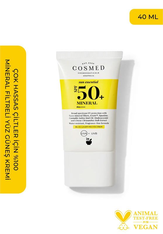 Mineral Sunscreen - SPF 50+ High Protection with Niacinamide & Ectoin - TryAladdin