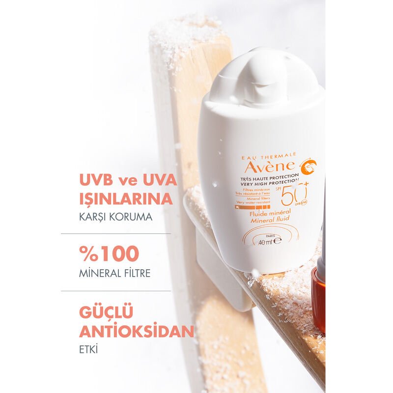 Mineral Sunscreen SPF 50+ - Ultra - Light Fluid for Sensitive Skin - TryAladdin