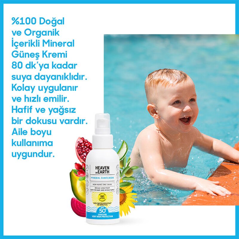 Mineral Sunscreen - SPF 50+ UVA/UVB Protection & Hydrating - TryAladdin