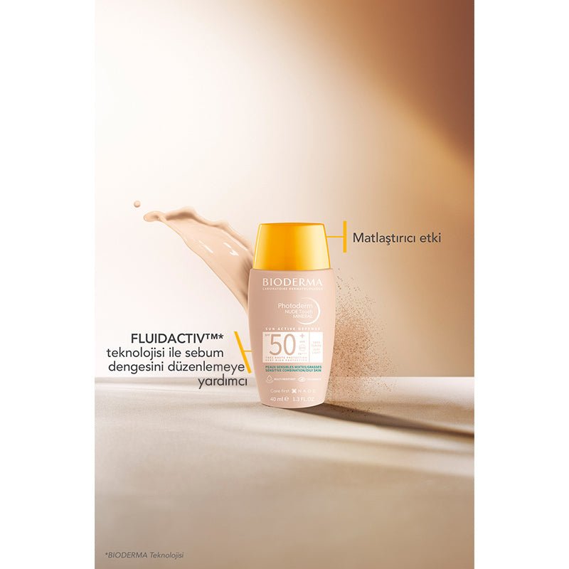 Mineral Tinted Sunscreen - Mattifying SPF 50+ for Oily & Combination Skin - TryAladdin
