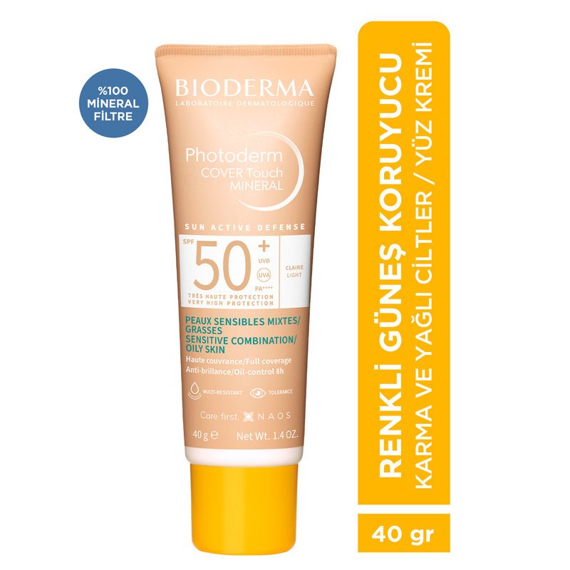Mineral Tinted Sunscreen SPF50+ - High Coverage & Mattifying for Oily Skin - TryAladdin