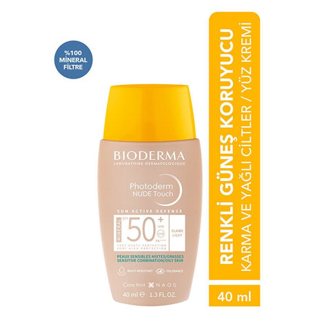 Mineral Tinted Sunscreen SPF50+ - Mattifying & Oil Control Fluid - TryAladdin