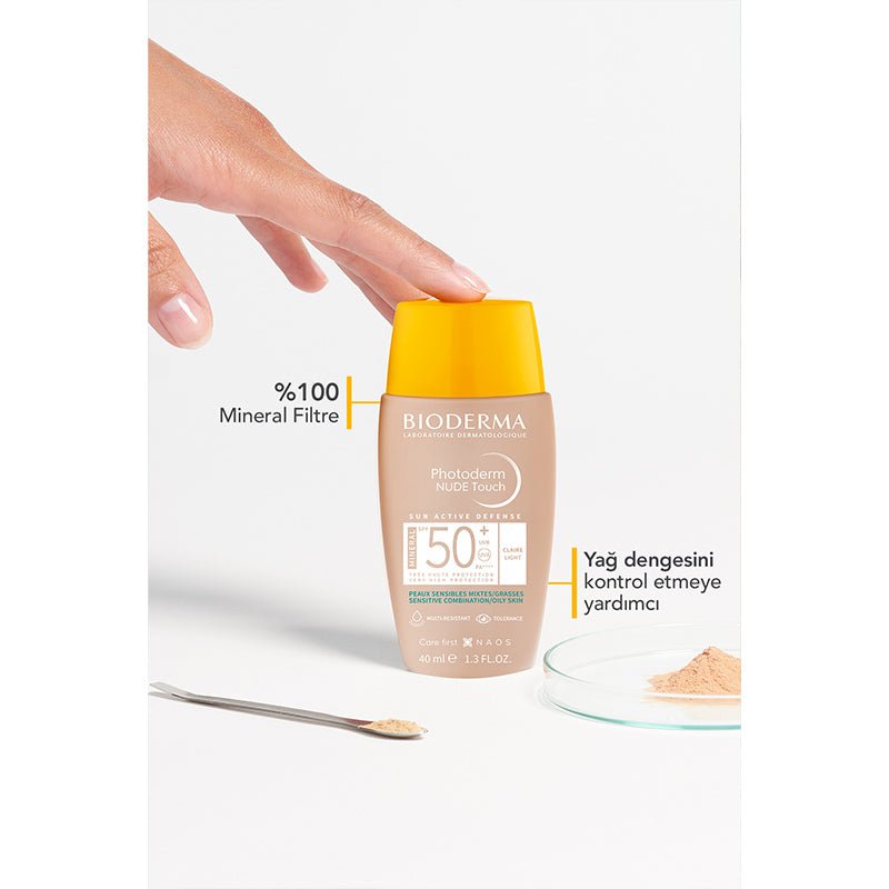 Mineral Tinted Sunscreen SPF50+ - Mattifying & Oil Control Fluid - TryAladdin