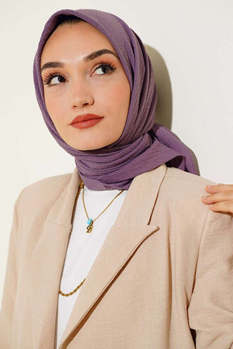 Mio Jazz Scarf - Dark Lilac, Lightweight & Breathable - TryAladdin