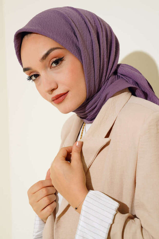 Mio Jazz Scarf - Dark Lilac, Lightweight & Breathable - TryAladdin