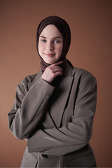 Mixed Cotton Series Shawl - Wrinkle - Free Bitter Brown - TryAladdin