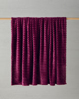 Modern Line-Striped-Super Soft-Single-Plush Blanket