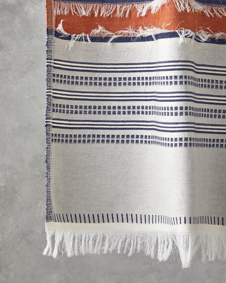 Premium-Versatile-Cotton-Turkish-Peshtemal-Towel-Modern-Line-Light-Beige-Terracotta