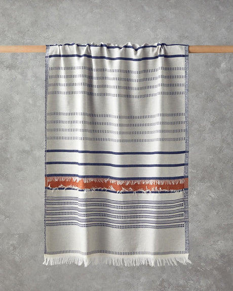 Premium-Versatile-Cotton-Turkish-Peshtemal-Towel-Modern-Line-Light-Beige-Terracotta