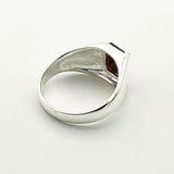 Modern Minimalist Men's Ruby Ring