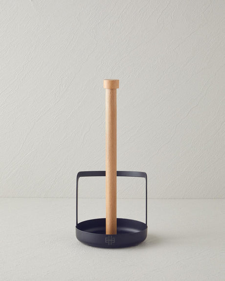 Premium Black Metal Paper Towel Holder Kitchen Organizer