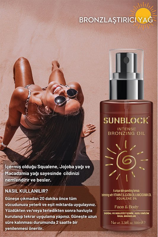 Moisturizing & Tanning Oil - Jojoba, Macadamia & Vitamin E Fast - Absorbing Formula - TryAladdin
