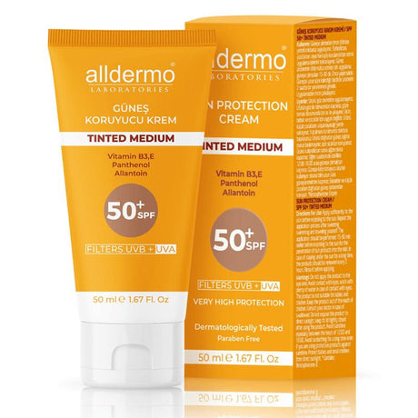 Moisturizing Tinted Sunscreen - SPF 50+ with Niacinamide & Antioxidants - TryAladdin
