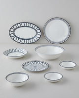 Premium Porcelain Deep Coupe Plate   19cm   Black White