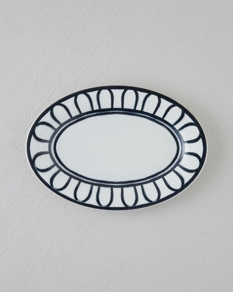 Premium-Porcelain-Serving-Dish-Black-White-30cm