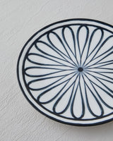 Premium Porcelain Dessert Plate Monarch Black White Serving