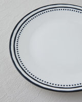 Premium Porcelain Serving Plate   Black White Professional Dinnerware   25cm