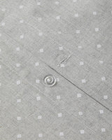 Dekbedovertrekset voor eenpersoonsbed, garengeverfd met diamantmotief, professionele kwaliteit, grijs