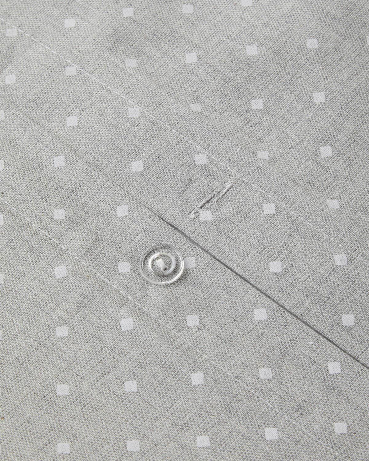 Dekbedovertrekset voor eenpersoonsbed, garengeverfd met diamantmotief, professionele kwaliteit, grijs