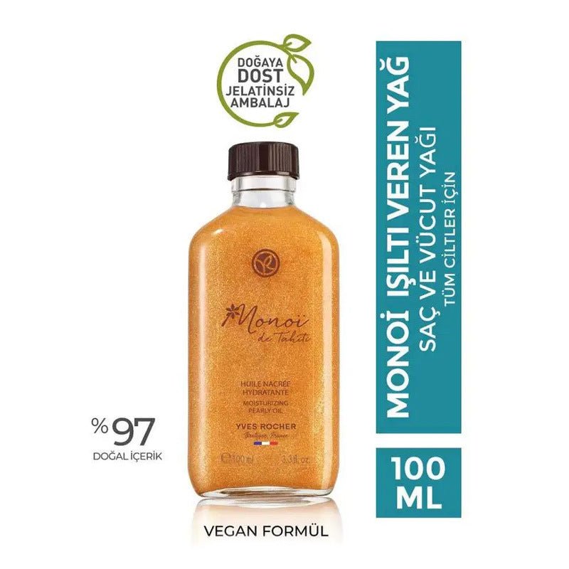 Monoi Shimmering Hair & Body Oil - Deep Hydration & Tropical Radiance - TryAladdin